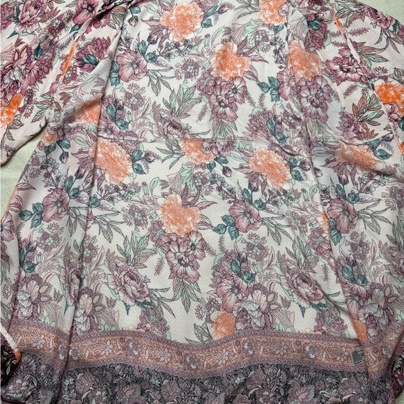 Knox Rose Floral Boho Kimono Cardigan | XS Open Front Lightweight - Picture 9 of 15
